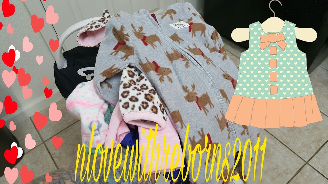 HUGE WINTER HAUL! CLOTHES FOR NEW BABY GIRL! REBORN BABY DOLLS! NLOVEWITHREBORNS2011
