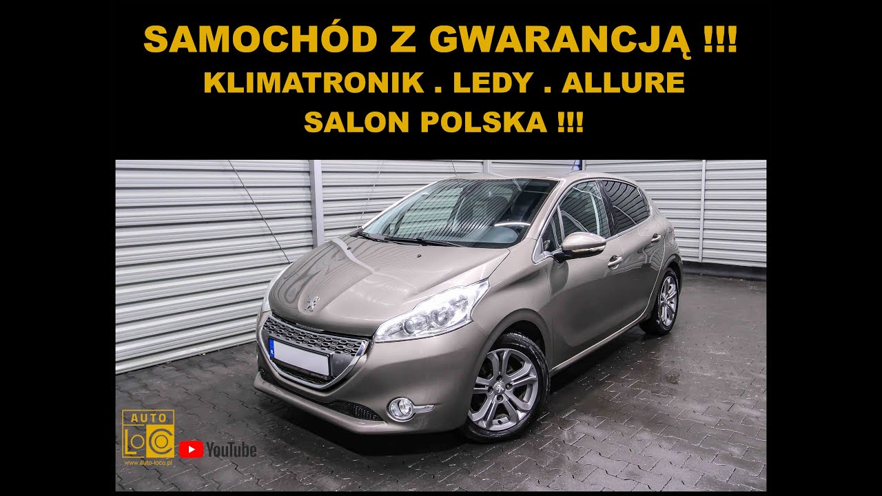 auto-leszno.otomoto.pl - Prezentacja PEUGEOT 208 ALLURE  AUTOTEST LESZNO