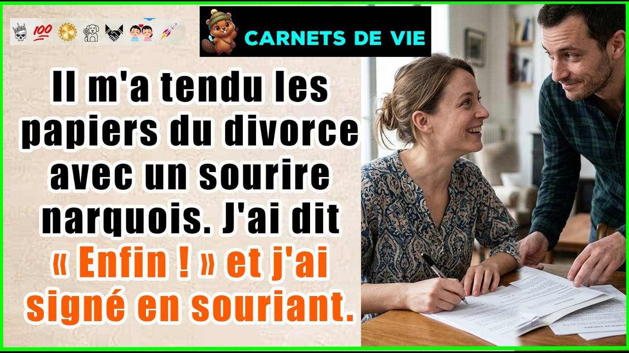 Il sourit en me tendant le divorce : ma réaction l'a foudroyé ! 