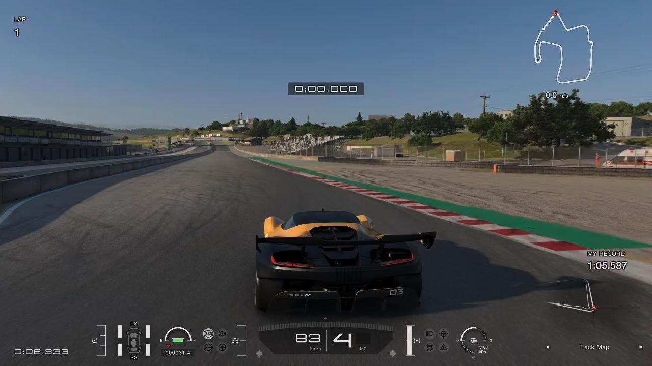 Laguna Seca - Corvette CR.X VGT Concept Lap Guide (1:05:587) ||Guide 2 Gold