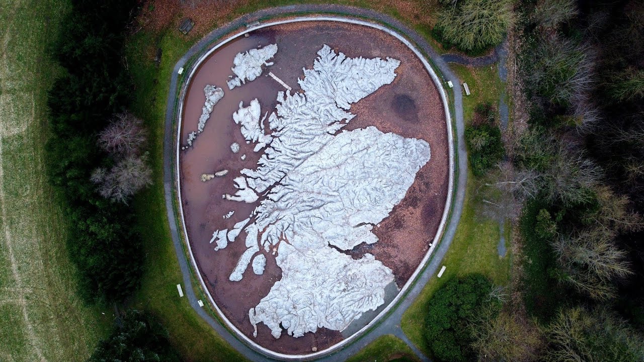 Barony castle and the Great polish map of scotland - dji mini 2 - 4k