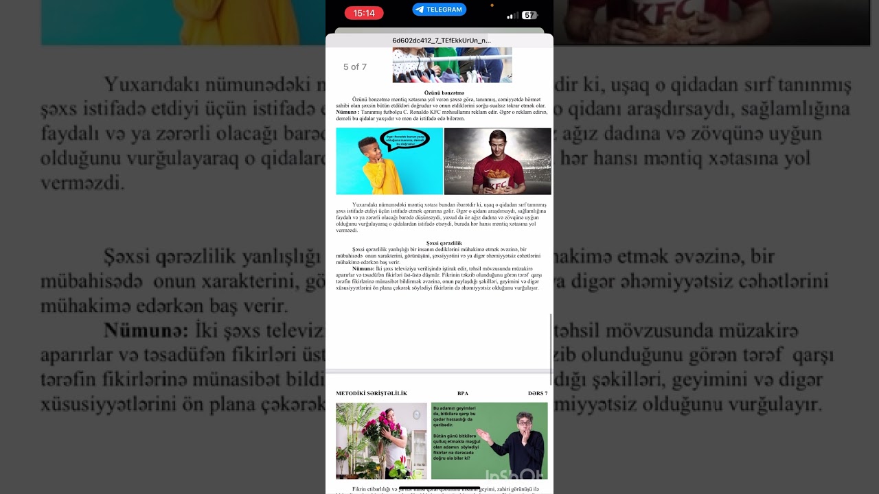 Məntiq xətaları.Təfəkkürün növləri.