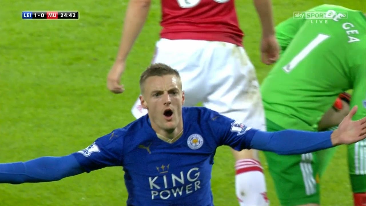Jamie Vardy vs Manchester United (H) 15-16 HD 720p by Silvan