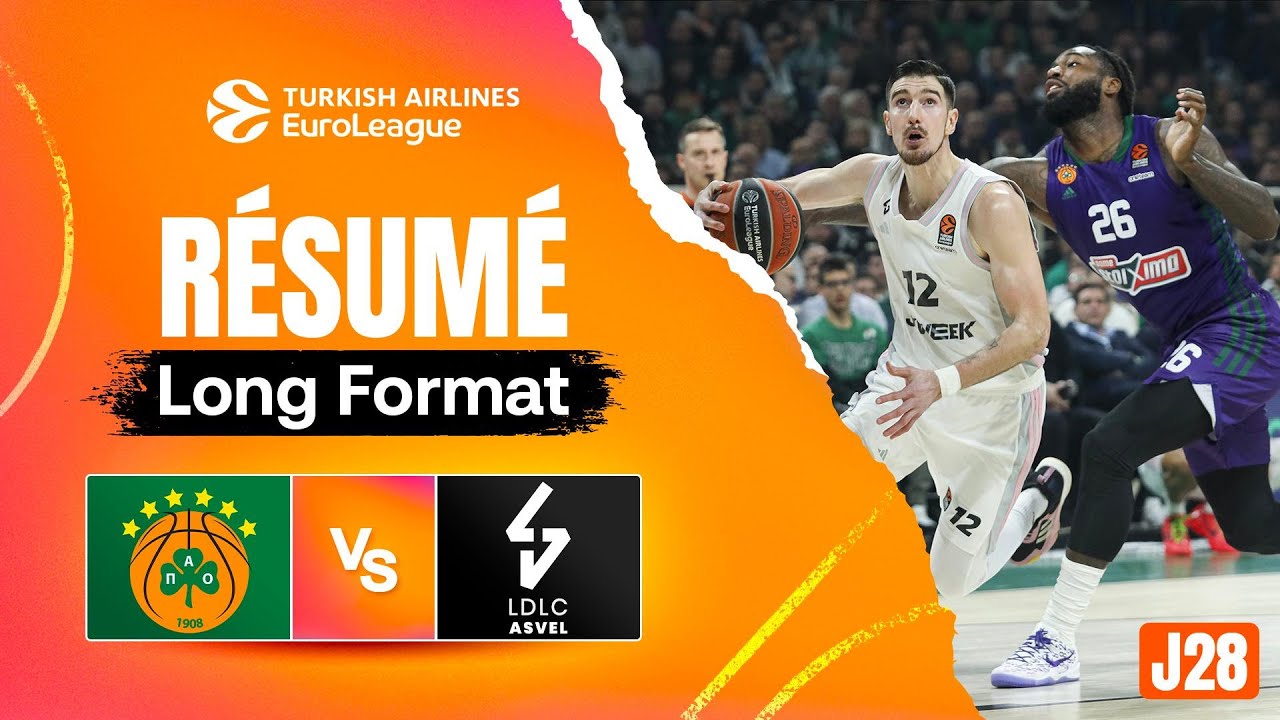 Mathias Lessort est partout ! -Panathinaikós vs ASVEL - Résumé - EuroLeague J28