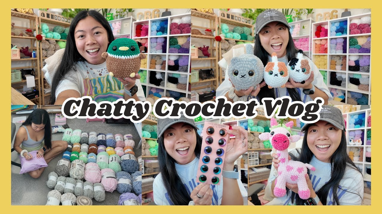 Chatty Crochet Vlog 🦋 Recent Makes, New Eyes, Happy Mail, and More! Chit Chat and Crochet With Me 🧶