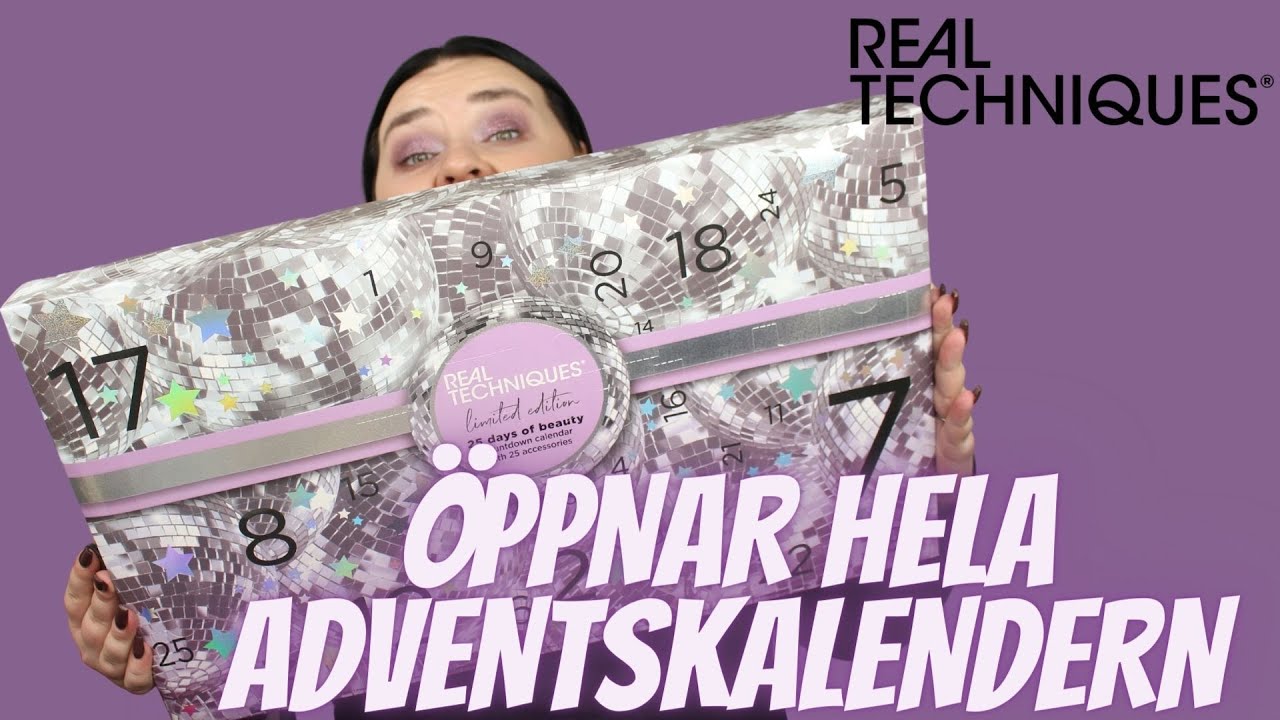 ÖPPNAR REAL TECHNIQUES ADVENTSKALENDER 2020