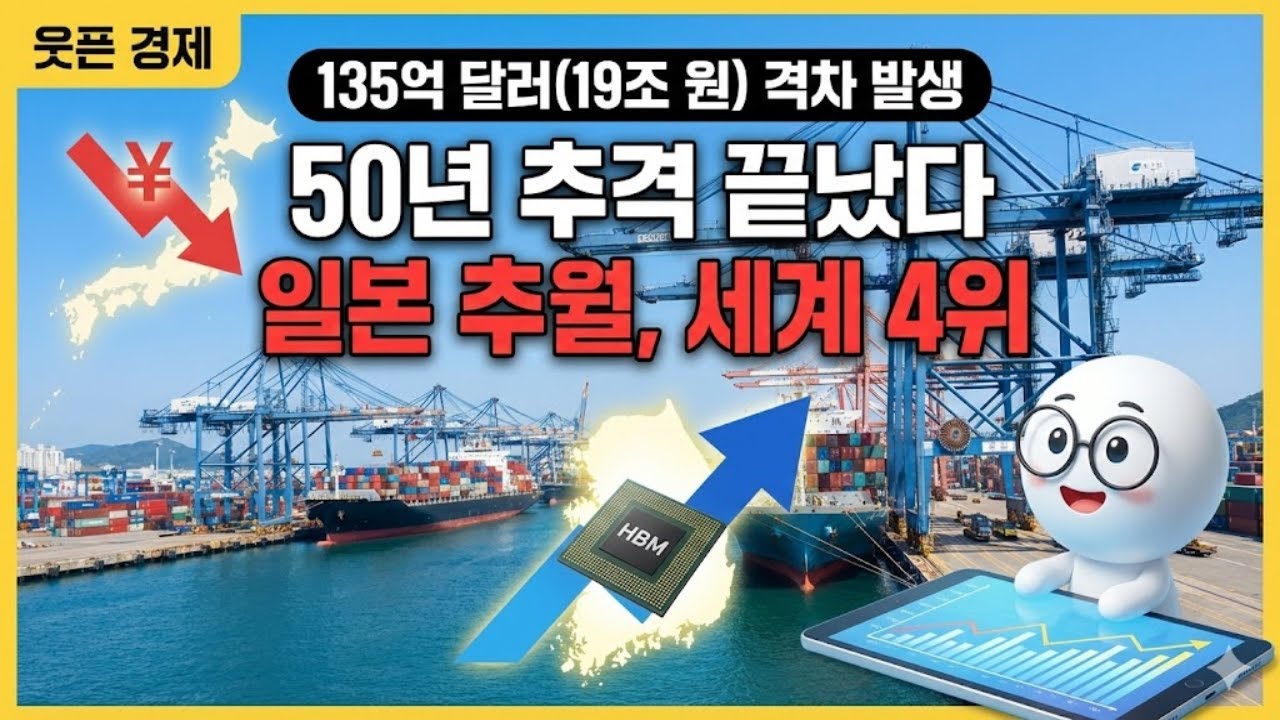 50년 만의 대역전, 결국 일본 무너졌다    한국이 세계 4위로 올라선 소름 돋는 이유 | 웃픈 경