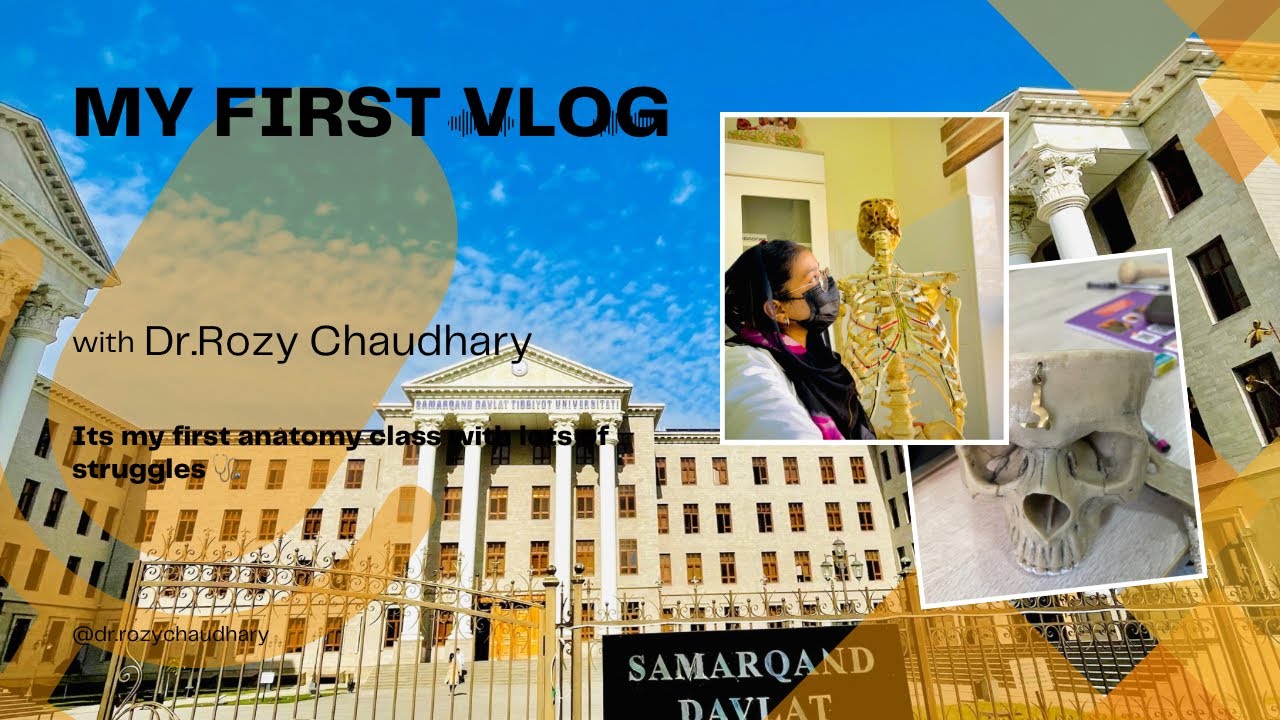 My first vlog 🩺 ll anatomy class ☠️ mbbs student in samrkand medical university Uzbekistan 🇺🇿