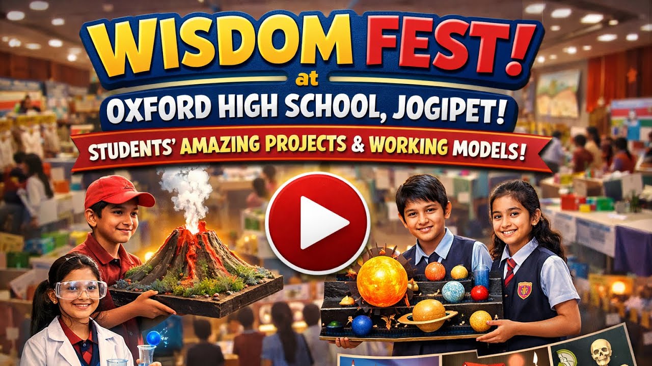 OXFORD JOGIPET - WISDOM FEST.  ఆక్స్ ఫర్డ్ స్కూల్లో విజ్ఞానోత్సవం 