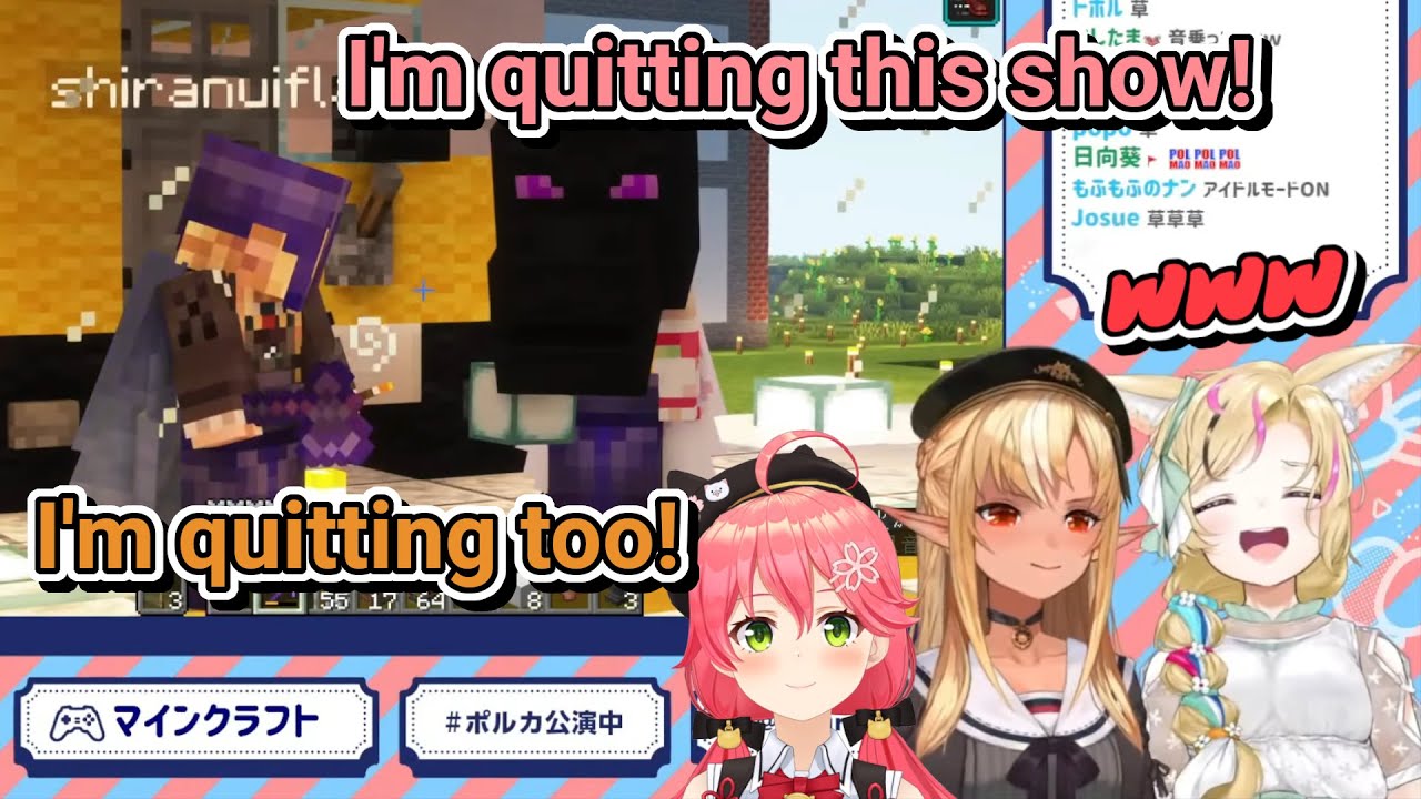 ShiraKen Members Do FM Polka and Suddenly Start Fighting [Hololive Clip]