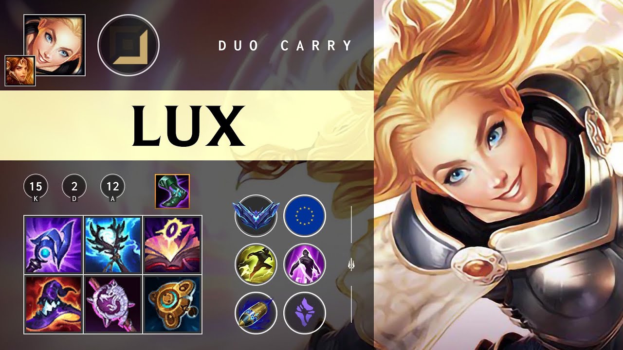 Lux Carry vs Caitlyn - EUW Diamond Patch 26.01