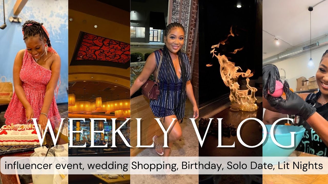 WEEKLY VLOG! Benihana Birthday, buff city fall influencer event, solo Date, Wedding Prep, Night Out