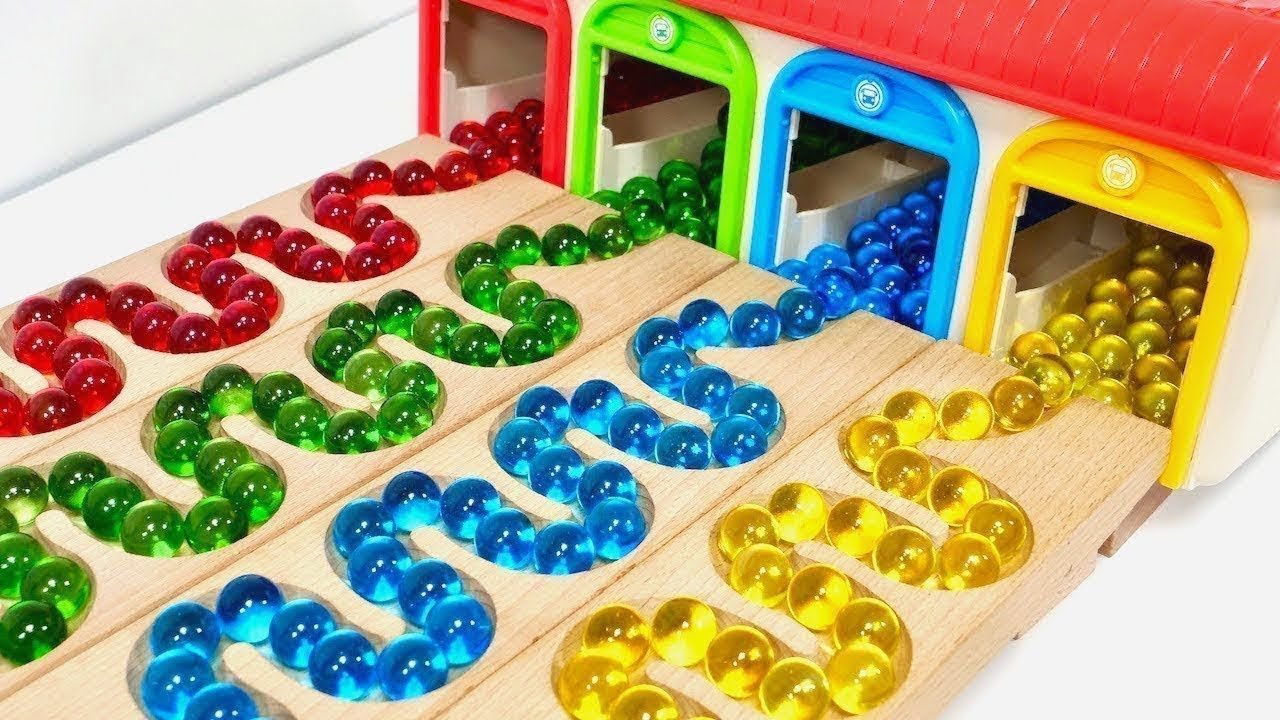 Marble Run Race ☆ HABA Slope, Dump Truck & Garbage Trucks & Ambulance & vehicles Full Compilation