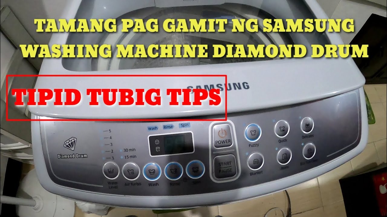 SAMSUNG WASHING MACHINE| DIAMOND DRUM| TIPID TIPS| 6kg.