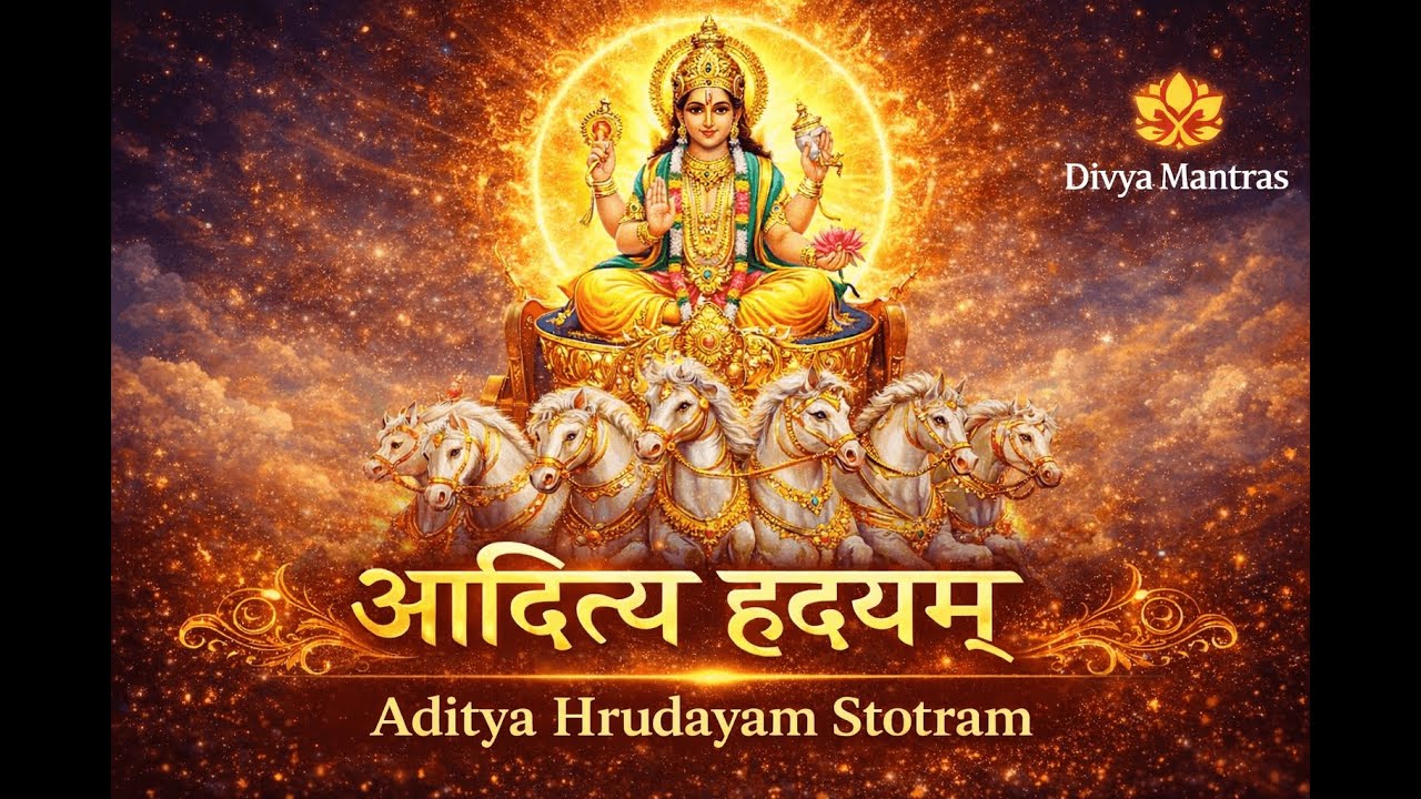 Aditya Hrudayam Stotram | Powerful Surya Mantra for Health, Victory & Energy | Divya Mantras