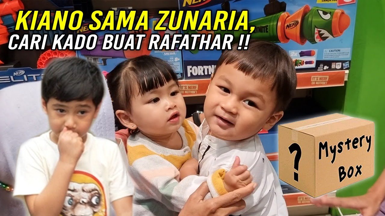 KIANO PLAYDATE SAMA ZUNAY .. MAU BELIIN RAFATHAR HADIAH ..