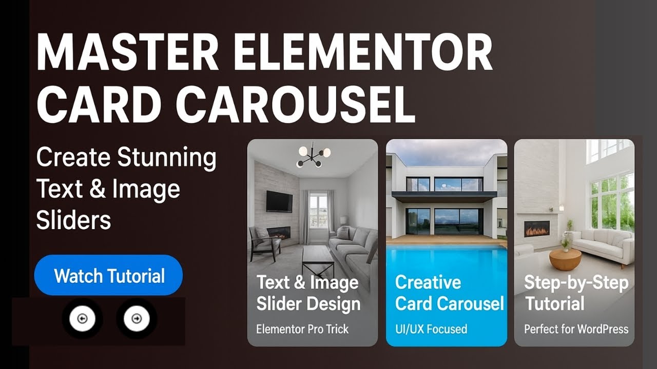 Elementor Card Carousel Tutorial | Text & Image Slider (Pro Trick!)#coding #uiux #wordpress