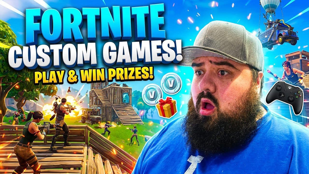 1 WIN = VBUCKS Fortnite Custom Games w/ Prizes