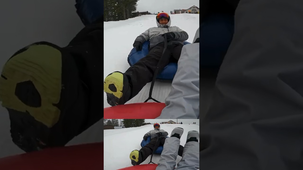 Snow tubing at silver mountain #adventures #shorts #pnw #snowboarding #fun #life