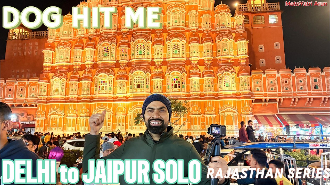 Delhi to Jaipur 2026 Solo Ride Non-Stop I Dog Hit Me I Amazing Trip