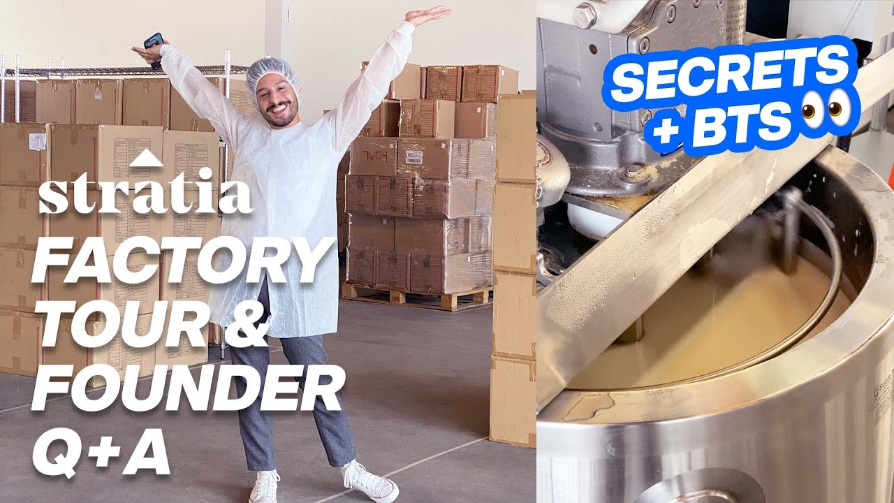 Inside of a Skincare Factory BTS