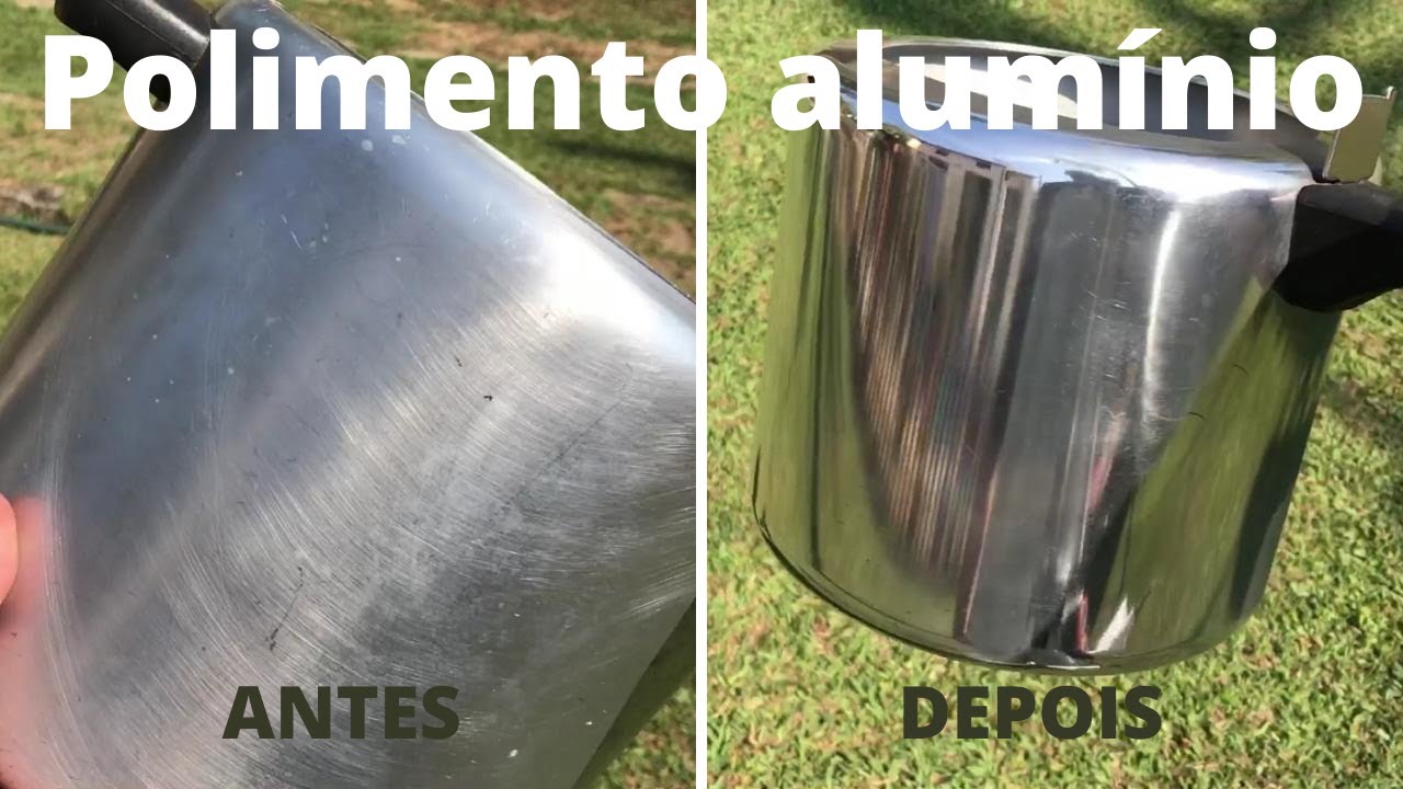POLIMENTO PANELA DE ALUMÍNIO NA POLITRIZ