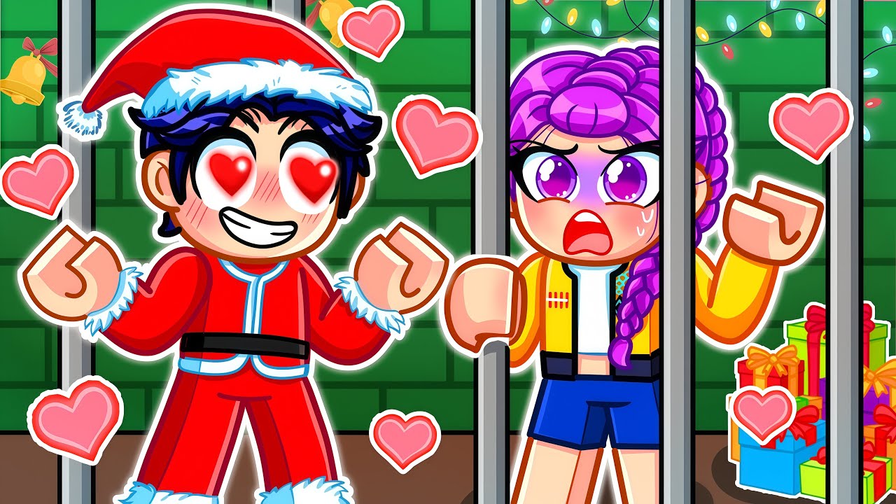 Trapped in SANTA JINU’S LOVE PRISON in Roblox! 😱🎅💘 | Kpop Demon Hunters