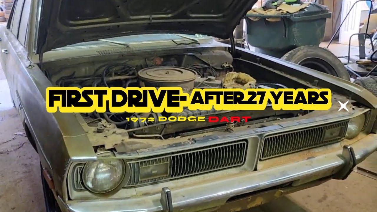 Will it Run? 1972 Dodge Dart that has sat for 27 years. First Drive!