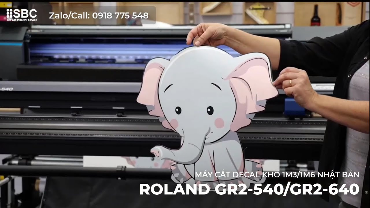 ROLAND GR2: M&aacute;y cắt decal khổ 1m3/1m6: Cắt ch&iacute;nh x&aacute;c - Nhanh ch&oacute;ng - Ổn định hơn