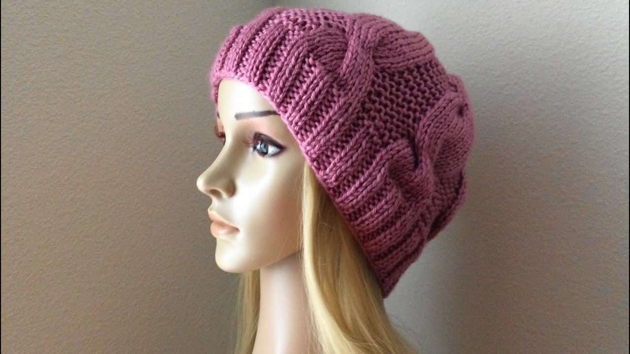 How To Knit A Cable Hat, Lilu's Handmade Corner Video # 111