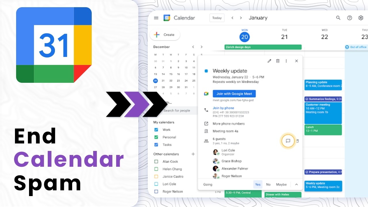 How to Stop Google Calendar Spam Invite Pop-Ups (Block and Delete)
