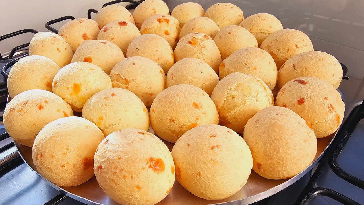PÃO DE QUEIJO COM POLVILHO AZEDO- SEM LEITE- NÃO MURCHA