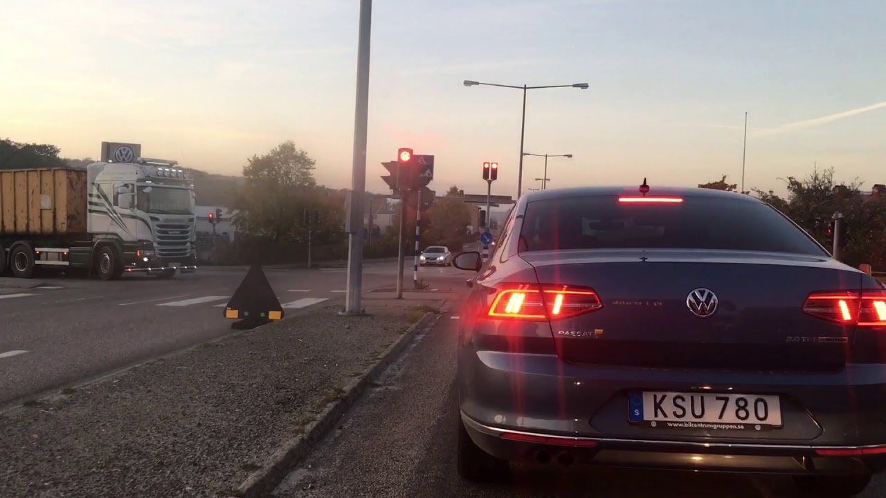 Swedish road in October