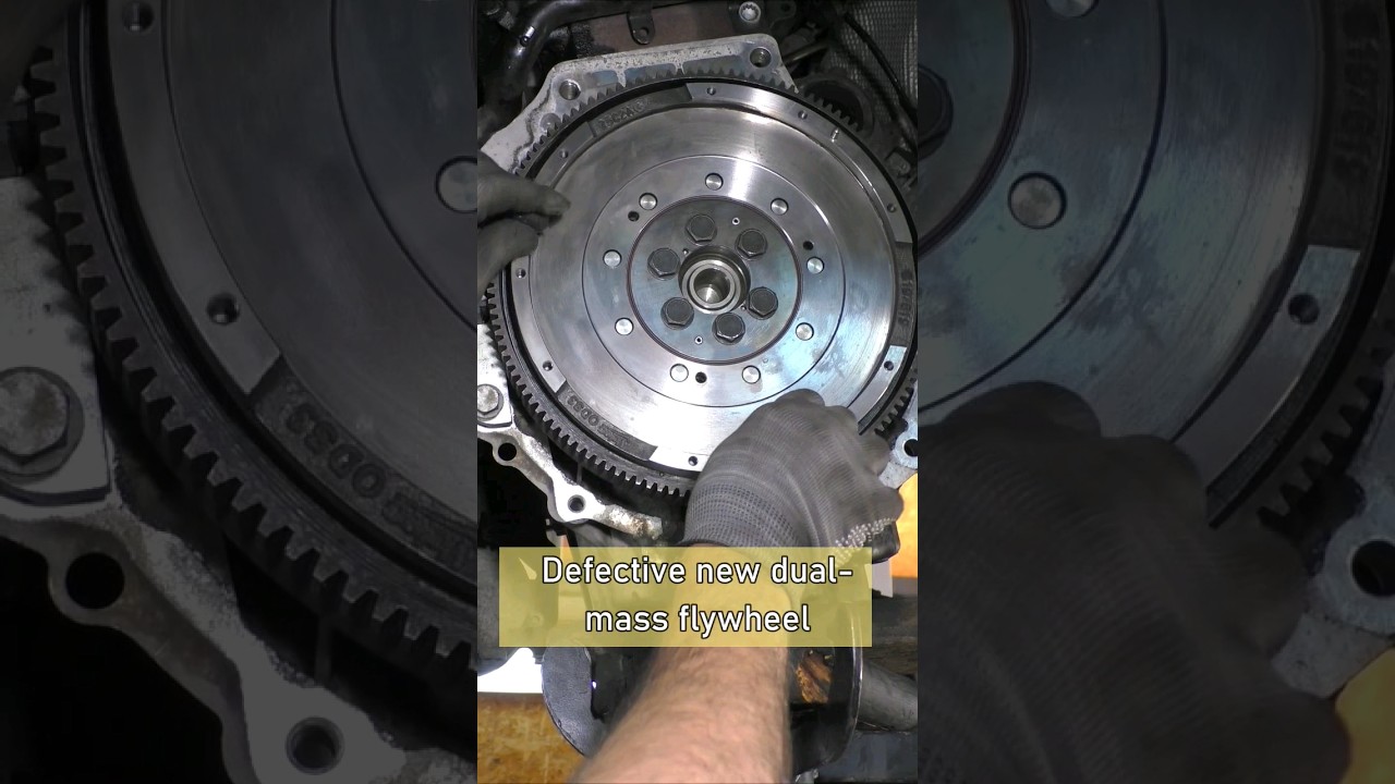 Clanging Noise of a Defective New Dual-Mass Flywheel #shorts