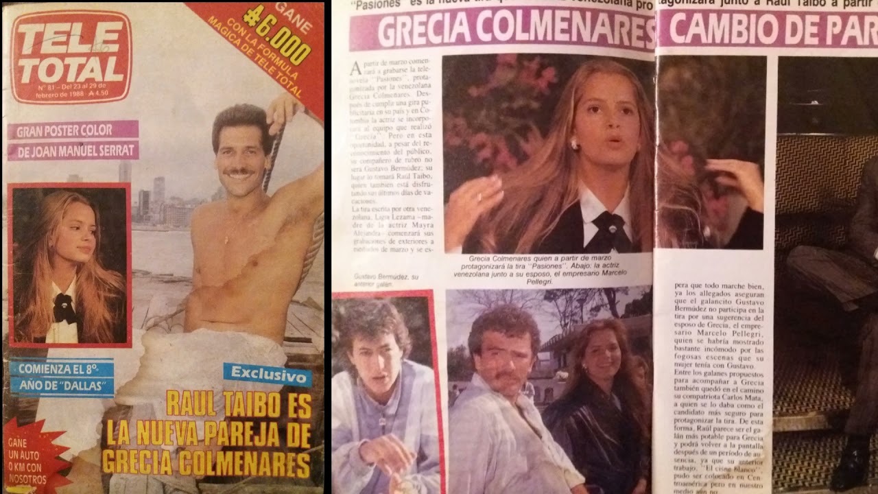 GRECIA COLMENARES y RA&Uacute;L TAIBO - 