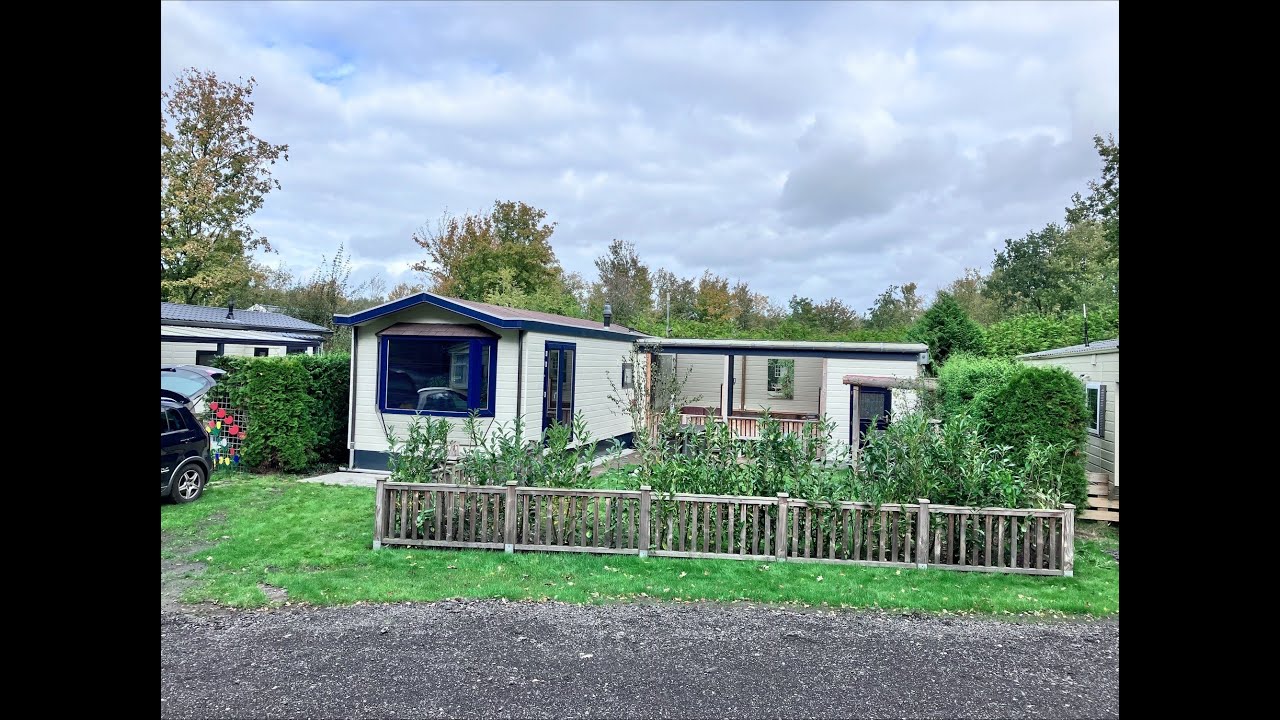 Chalet met veranda te koop op Camping Alkenhaer in Appelscha, Friesland!