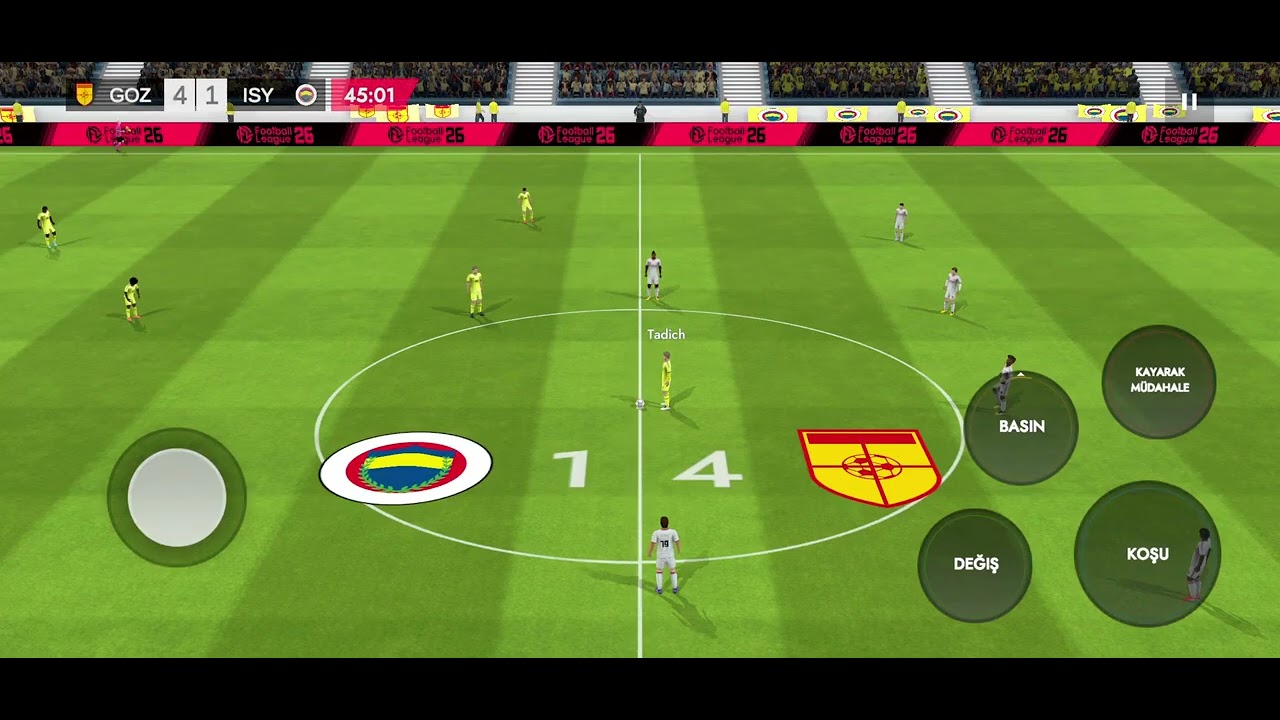 Göztepe ile fener bahçe maçı