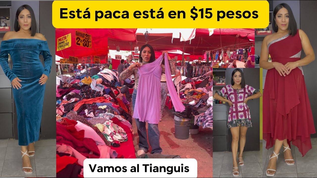 Encontr&eacute; ropa de $15 pesos de paca en Tianguis 😱✅