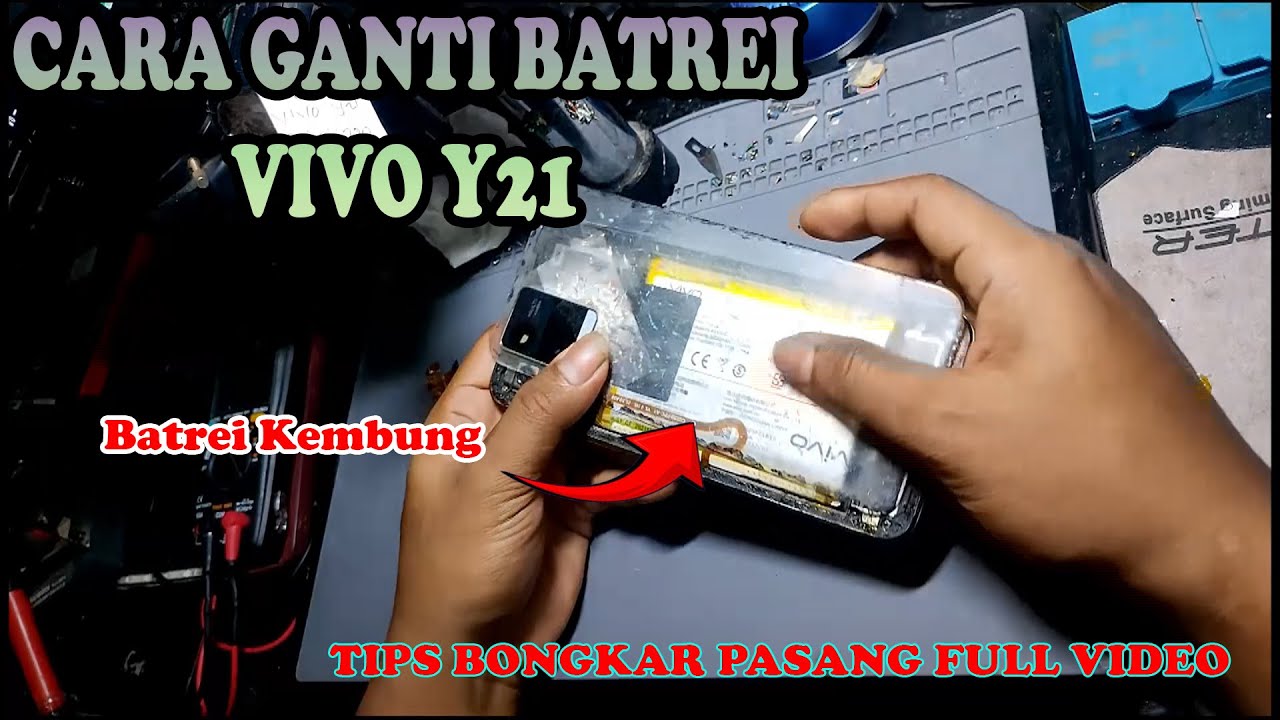 Cara Ganti Baterai Vivo Y21 || Bongkar Pasang Baterai Vivo Y21 Full Video