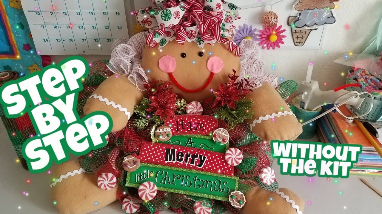 DIY : Step by Step Gingerbread Wreath (without the kit)
