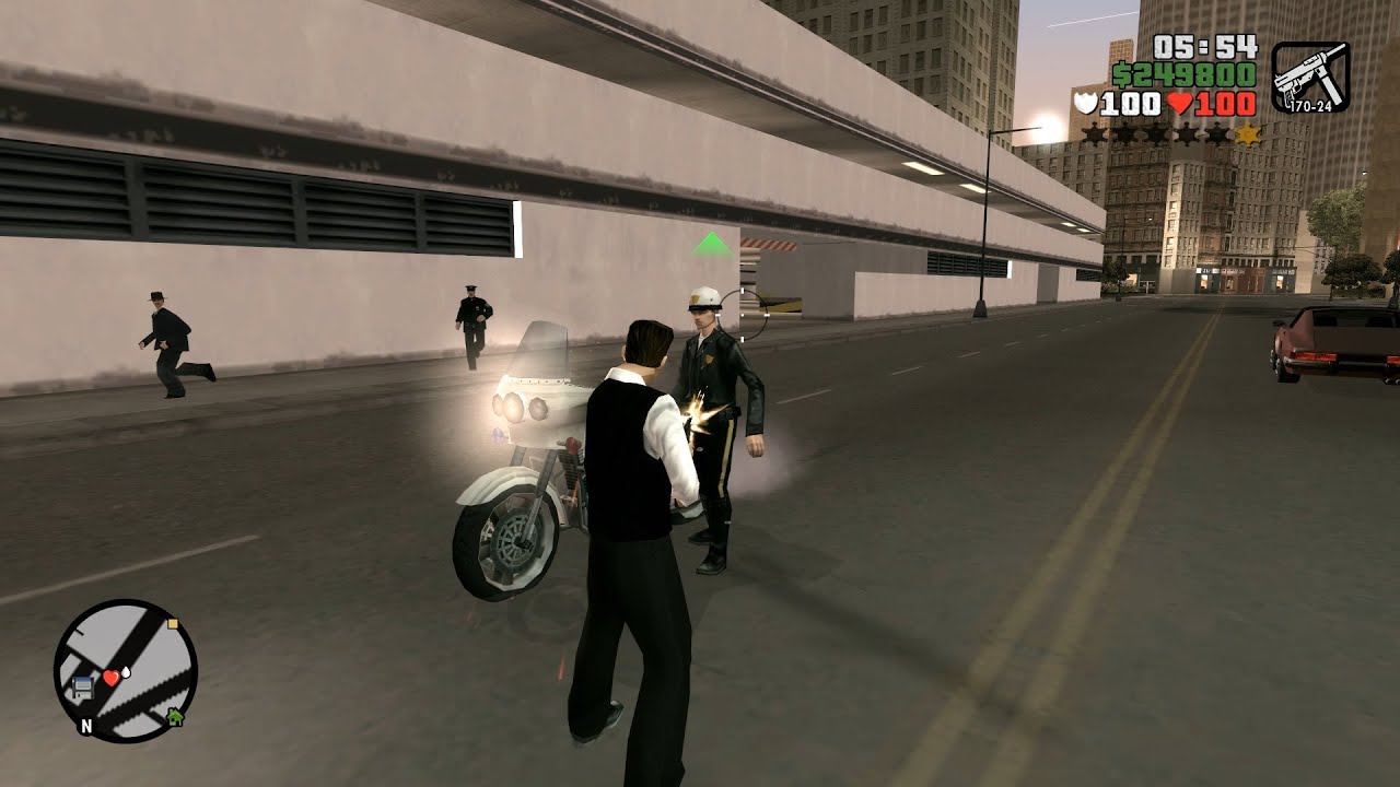 GTA Liberty Wiseguy Tommy Vercetti Police Massacre + Six Star Wanted Level Escape
