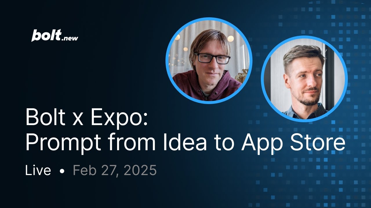 Bolt x Expo:  Prompt from Idea to App Store