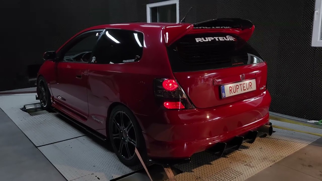 Dyno Honda Ep3 Rotrex C30-94 400HP😈🔥