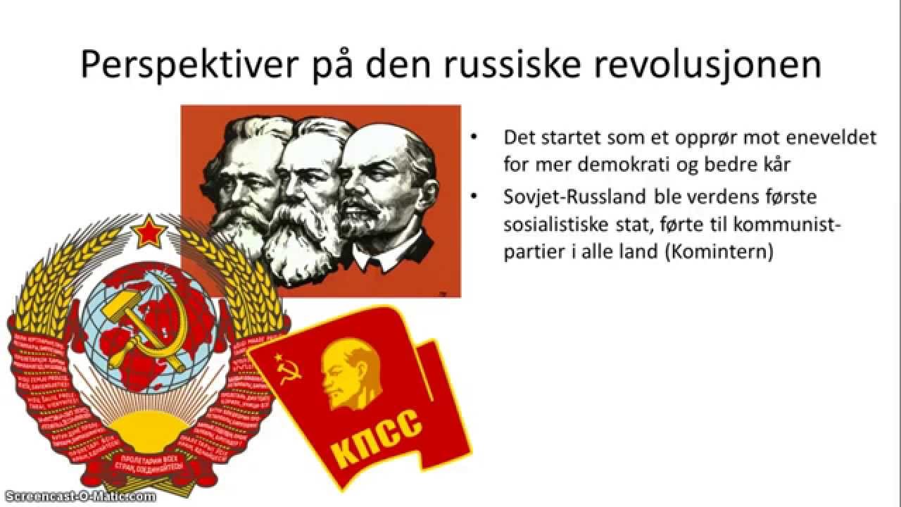 Den russiske revolusjonen - 1/2 - Oversikt