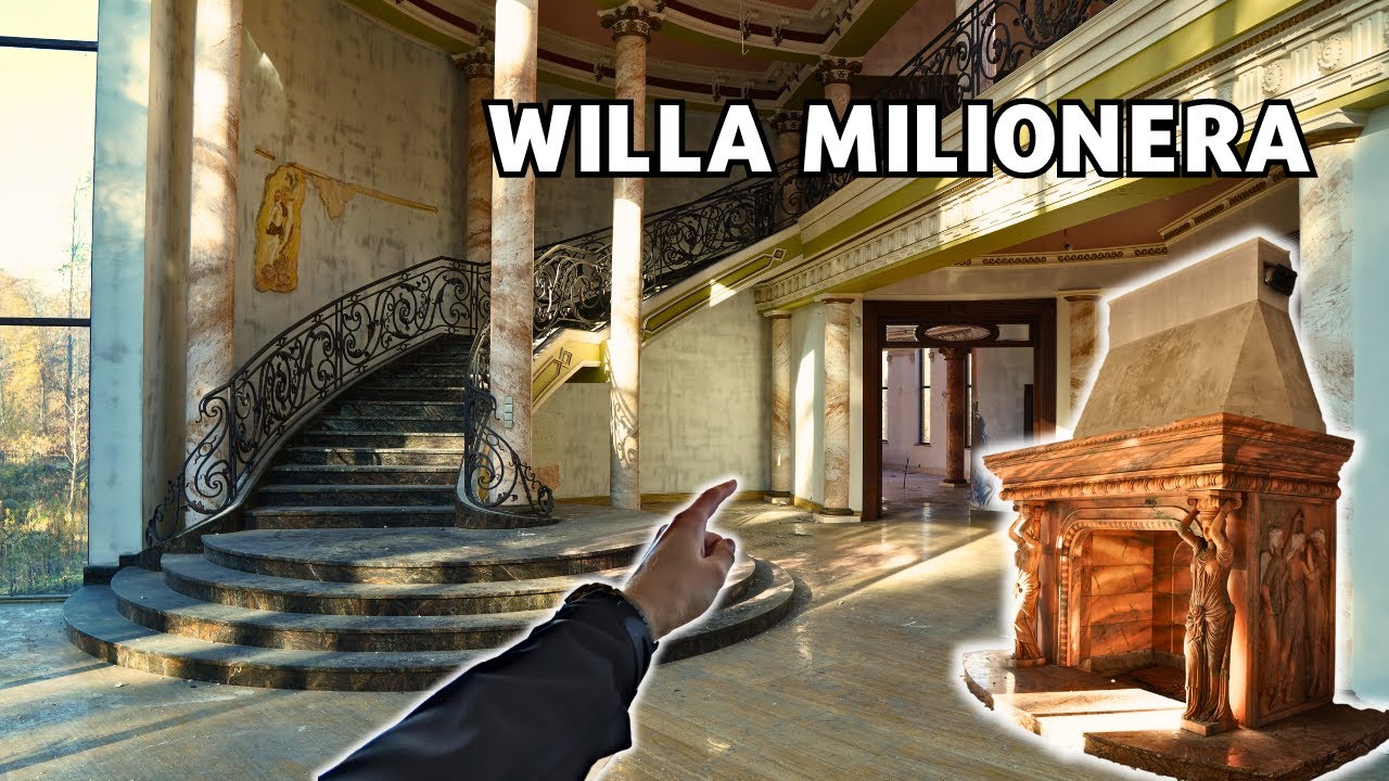 Opuszczona willa milionera z basenem i pełna marmuru - URBEX