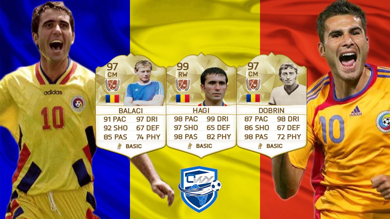 CEA MAI BUNA ECHIPA NATIONALA A ROMANIEI DIN TOATE TIMPURILE - LEGENDELE FOTBALULUI ROMANESC FIFA 16