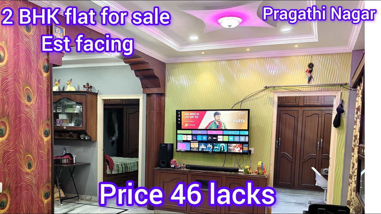 2 BHK flat for sale Est facing price 46 lacks pragathi nagar 10 years old Hyderabad @DpHomes-q3n