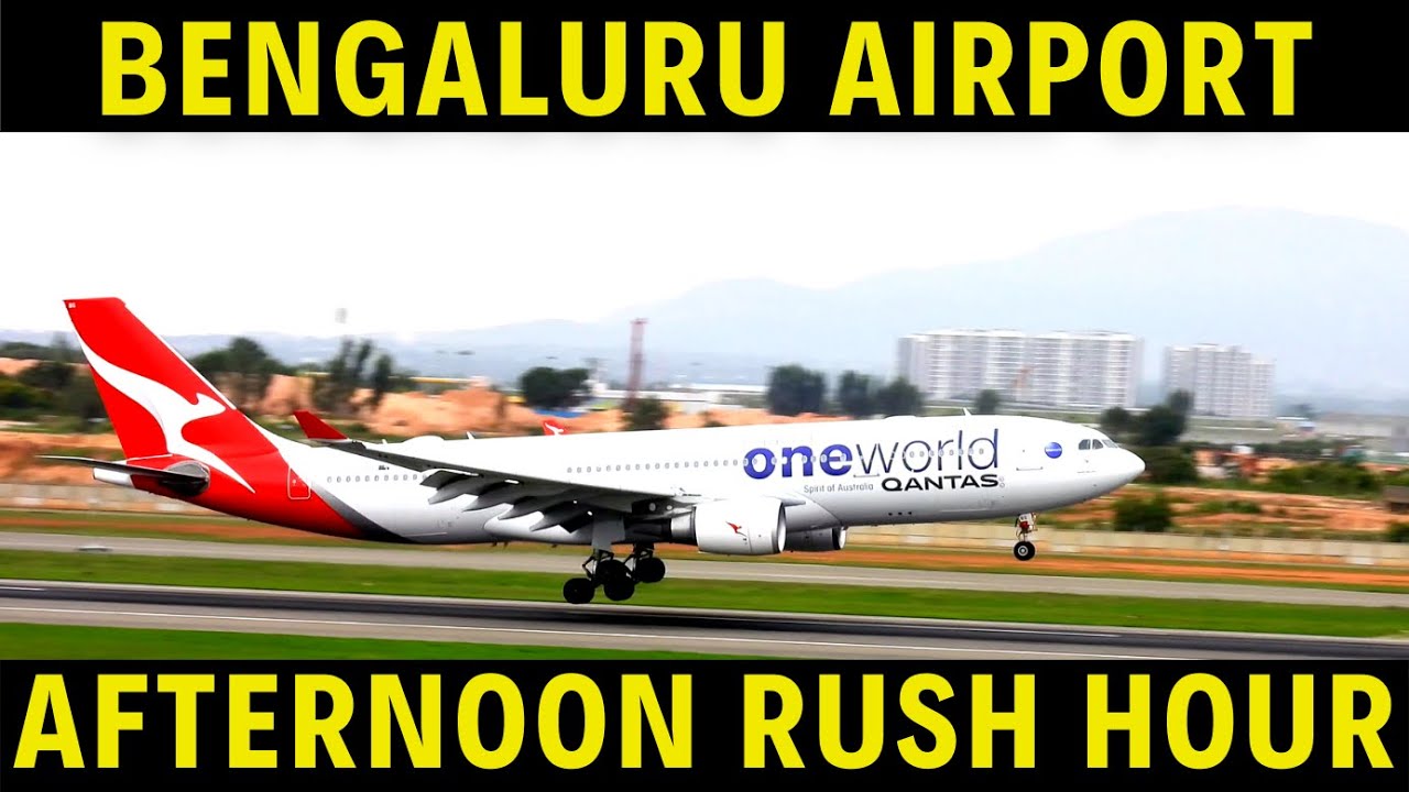 BENGALURU AIRPORT 🇮🇳 - Plane Spotting | Close up LANDING & TAKEOFF - Afternoon RUSH HOUR