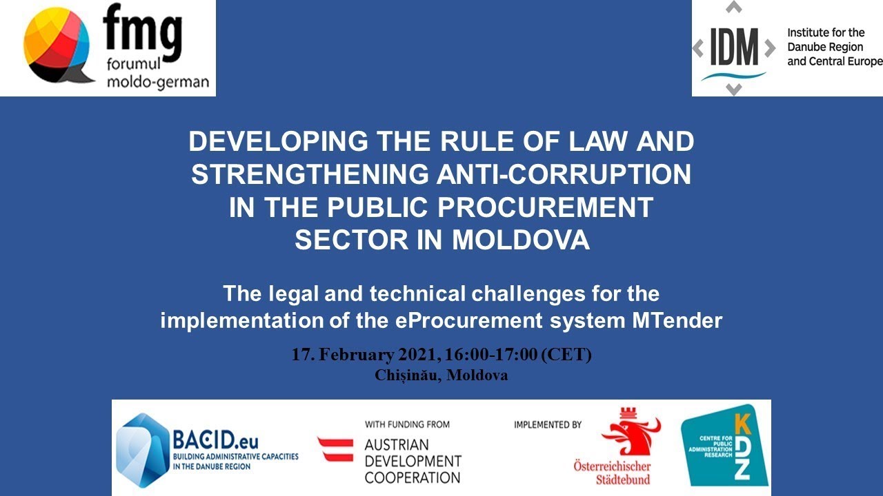 Developing the Rule of Law and Strengthening Anti-Corruption: Public Procurement Sector in Moldova