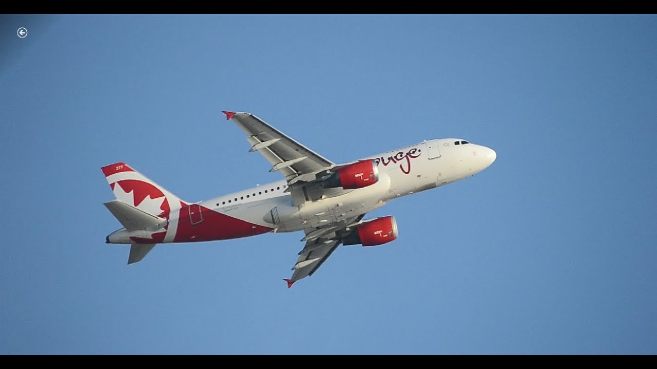 Air Canada Rouge Airbus A319-100 [C-GBHR] Takeoff From LAX